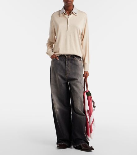 Pullover polo in seta, lana e cashmere - Acne Studios - Modalova