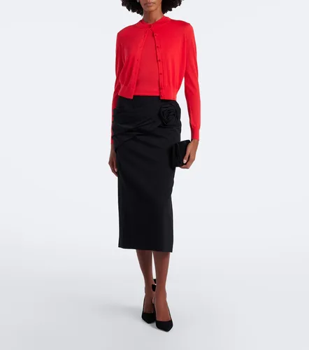 Top aus einem Woll- und Seidengemisch - Carolina Herrera - Modalova