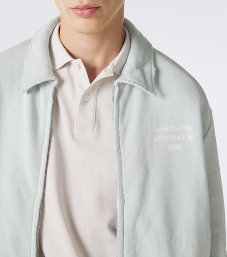 Sudadera en mezcla de algodón con logo - Acne Studios - Modalova