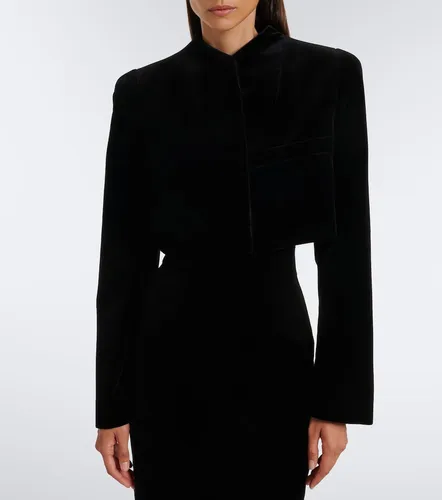 Chaqueta cropped Samo de terciopelo - Khaite - Modalova