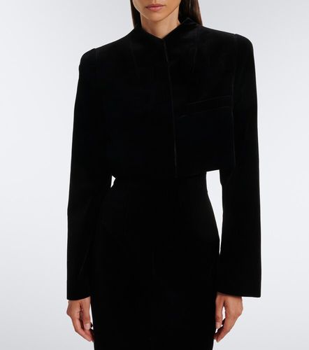 Verzierte Cropped Jacke Samo aus Samt - Khaite - Modalova