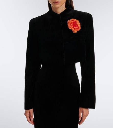 Verzierte Cropped Jacke Samo aus Samt - Khaite - Modalova
