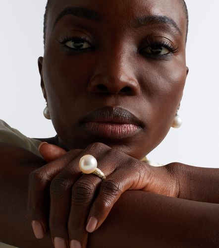 Kt ring with pearl and diamonds - Suzanne Kalan - Modalova