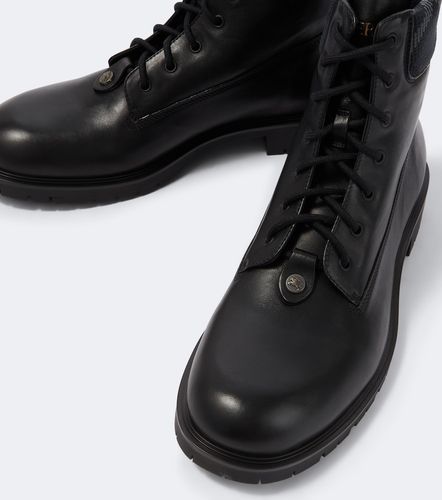 Stivaletti stringati Check in pelle - Burberry - Modalova