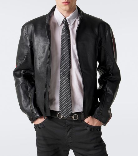 Corbata en jacquard de seda a rayas - Gucci - Modalova