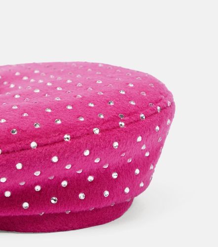 Embellished wool-blend beret - Ruslan Baginskiy - Modalova