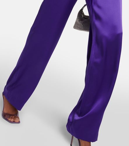 Pantalones anchos en satén de seda - The Sei - Modalova