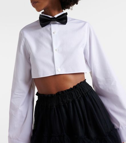 Camisa cropped de algodón - Noir Kei Ninomiya - Modalova