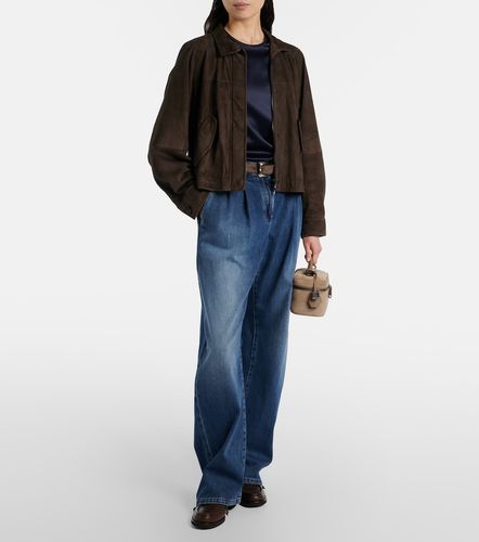T-shirt in misto seta - Brunello Cucinelli - Modalova