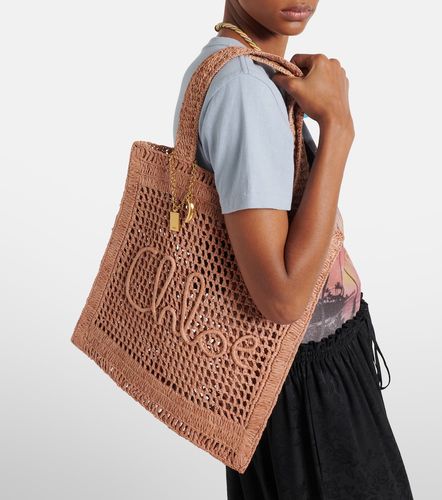 Summer Banana raffia-effect tote bag - Chloe - Modalova