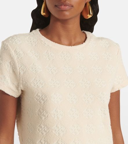 Abito corto in jacquard di spugna di cotone - Tory Burch - Modalova