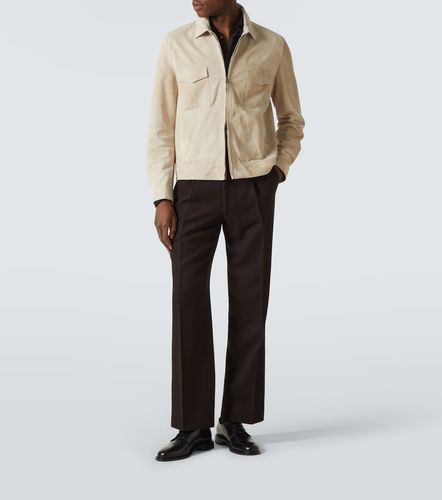 Giacca blouson in suede - Thom Sweeney - Modalova