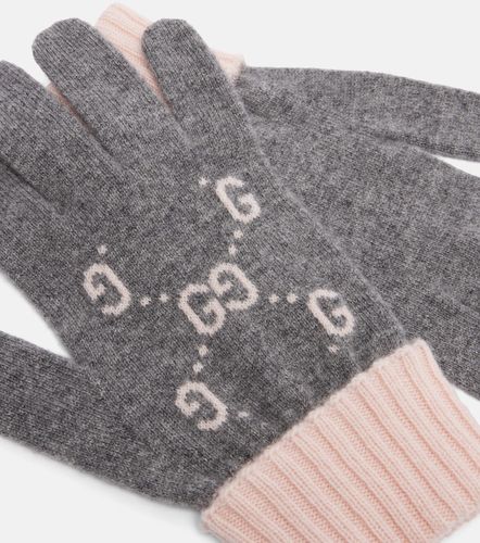 Guantes de jacquard de cachemir con GG - Gucci - Modalova