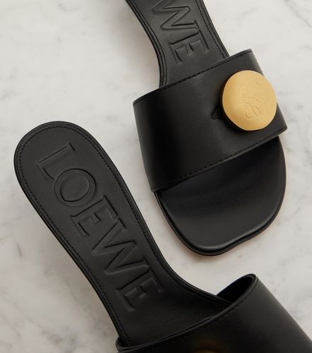 Pantoletten Pebble 45 aus Leder - Loewe - Modalova