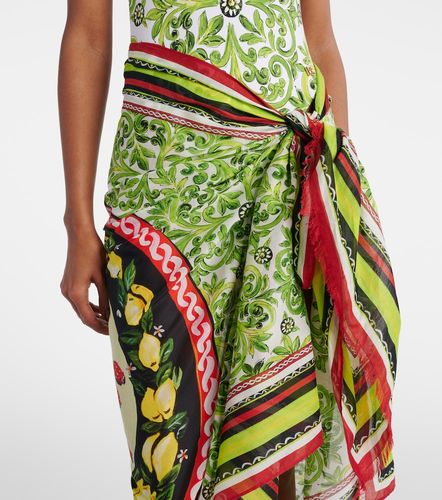 Pareo de algodón estampado - Dolce&Gabbana - Modalova