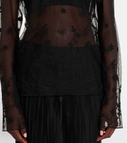 Toteme Embroidered tulle blouse - Toteme - Modalova
