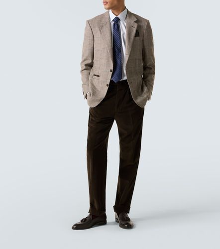 Pantalones rectos de pana de algodón y cachemir - Dunhill - Modalova