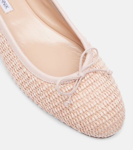 Bailarinas Veralli de rafia - Manolo Blahnik - Modalova