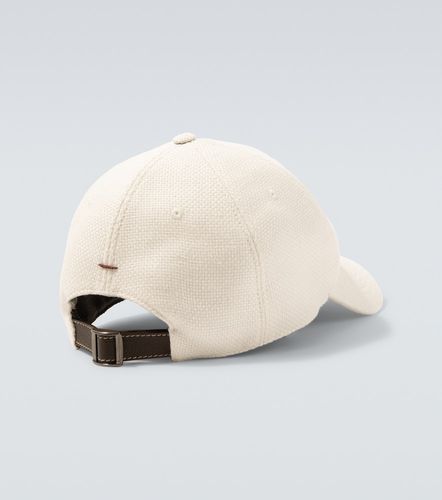 Cappello da baseball in seta, lino e lana - Brunello Cucinelli - Modalova