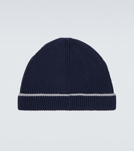 Ribbed-knit cotton beanie - Brunello Cucinelli - Modalova