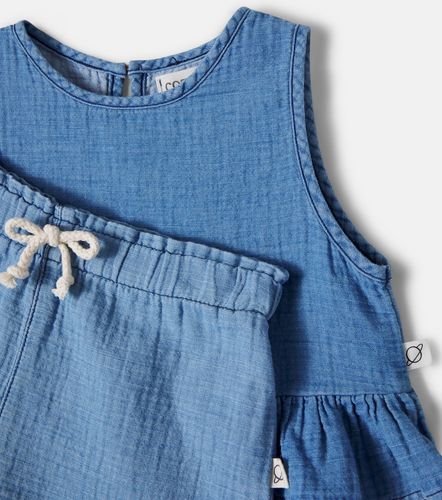 Set Blair de top y shorts de chambray de algodón - Cozmo - Modalova