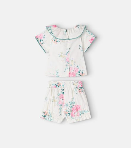 Bebé - set de top y shorts de algodón floral - C'era Una Volta - Modalova