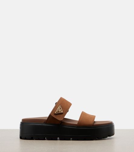 Prada Leather platform sandals - Prada - Modalova