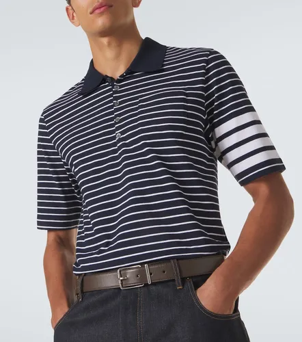 Polo 4-Bar de algodón a rayas - Thom Browne - Modalova