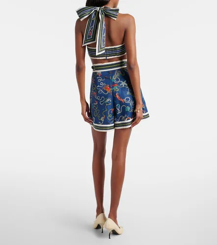 Alemais Cove printed linen shorts - Alemais - Modalova
