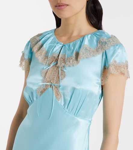 Midikleid Viviene aus Satin mit Spitze - Rixo - Modalova