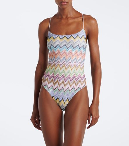 Costume intero in lamé a zig zag - Missoni - Modalova