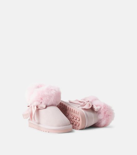 Monnalisa Botas de ante con lazo - Monnalisa - Modalova