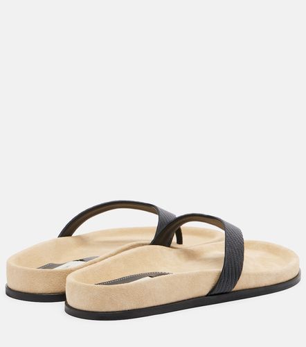 Toteme Leather thong sandals - Toteme - Modalova