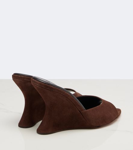 Mules Bisous Wedge in suede - Aquazzura - Modalova