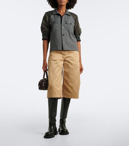 Wool twill and technical jacket - Sacai - Modalova