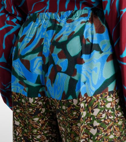 Printed wide-leg pants - Dries Van Noten - Modalova