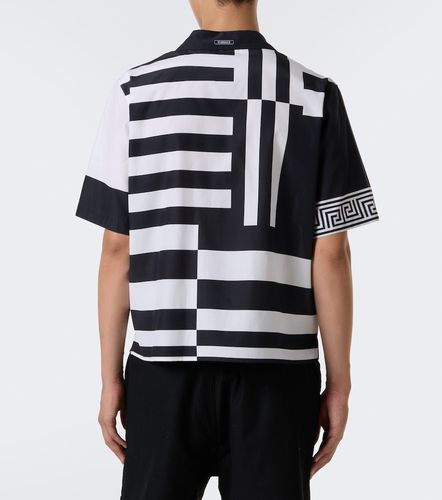 Bedrucktes Hemd aus Baumwolle und Seide - Versace - Modalova