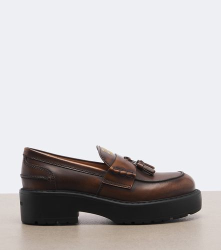 Miu Miu Leather platform loafers - Miu Miu - Modalova