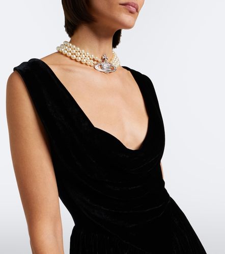Sunday draped velvet minidress - Vivienne Westwood - Modalova