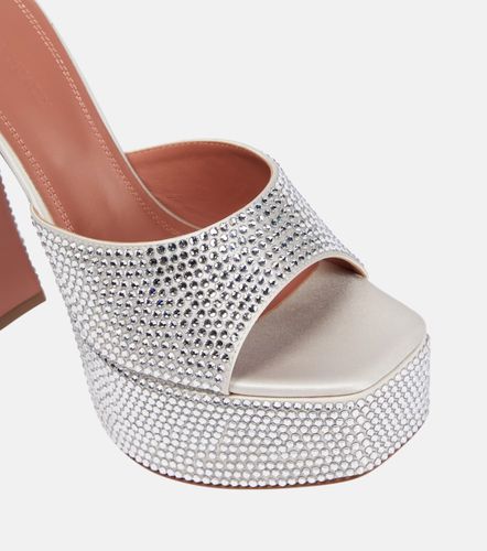 Dalida embellished platform mules - Amina Muaddi - Modalova