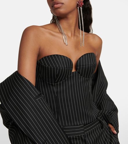 Bustier de lana virgen a rayas - Magda Butrym - Modalova