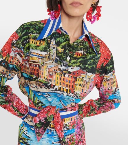 Portofino camisa en jersey de algodón estampada - Dolce&Gabbana - Modalova