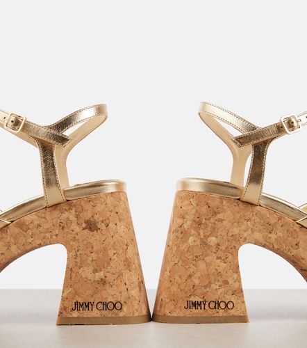 Sandali con zeppa Heloise 95 in pelle - Jimmy Choo - Modalova