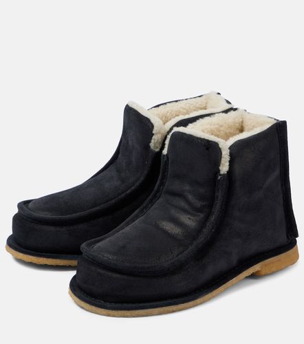 Shearling-lined leather ankle boots - JW Anderson - Modalova