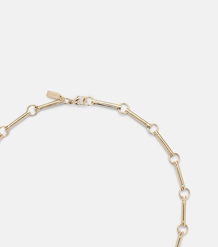 Collana con pendente Love in 18kt con diamanti - FoundRae - Modalova