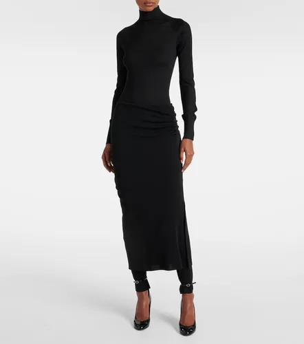 Alaia Ruched wool-blend skirt pants - Alaia - Modalova