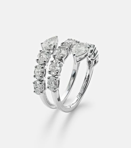 Kt white gold ring with diamonds - Kamyen - Modalova