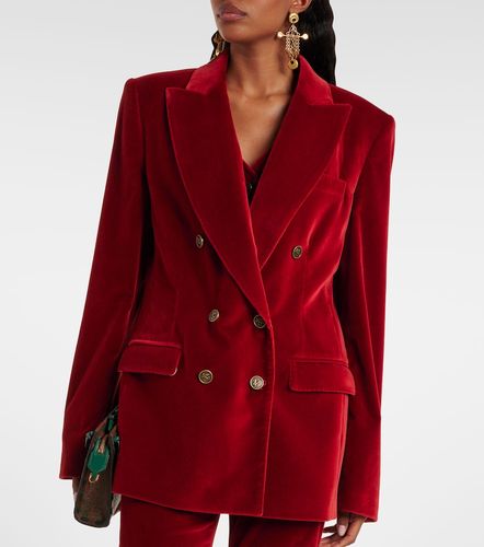 Blazer cruzado de terciopelo de algodón - Etro - Modalova