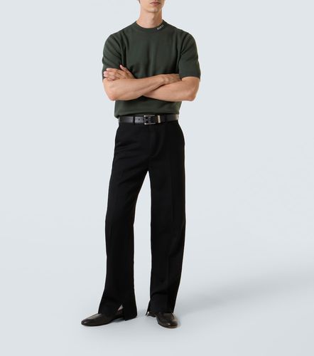 Camiseta de seda y algodón con logo - Gucci - Modalova