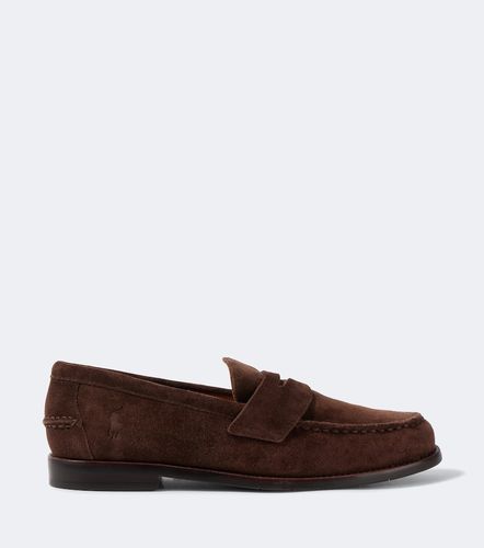 Mocasines de ante con logo - Polo Ralph Lauren - Modalova